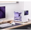 PC-korpus Jonsbo D31 STD Valge — Midi Tower, teras, karastatud klaas, Micro-ATX/ITX/DTX, 2×2,5-tolline + 1×3,5-tolline, GPU kuni 400 mm, CPU jahuti 168 mm