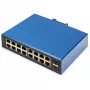 DIGITUS Industrial L2 Managed Gigabit Ethernet Switch 16x RJ-45 + 2x SFP, 12–48V DC, 8000 MAC