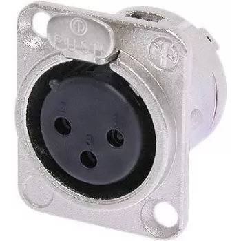 Neutrik NTR-NC3FDL1 - -30 - 80 °C - Must - Hõbedane - UL - UL 94 HB - IEC 61076-2-103 - IP 40 - IEC 68-2-20 (NC3F-DL-1)
