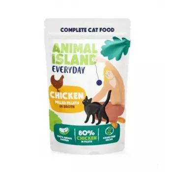 ANIMAL ISLAND kana puljongis kassitoit mono-pakend 40x85g