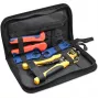 Qoltec Solar Tool Kit ühilduv MC4 pistikutega | pressimistangid + automaatne juhtmeisolatsiooni eemaldaja