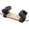 USB-mälupulk Silicon Power DS72 250 GB, USB 3.2 Gen 2 Type-A / USB-C, alumiinium/kummist kork, kuldne