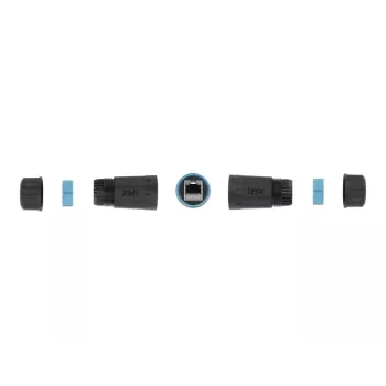 Võrgukaabel DeLOCK 86693 RJ45 isane RJ45 emane Cat.6A veekindel must