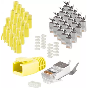 Pistikupesa RJ-45 ShiverPeaks 72067-20Y Kollane