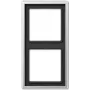 Alumiiniumist ukselingi plaat JUNG AL 2982, must, 81×152 mm