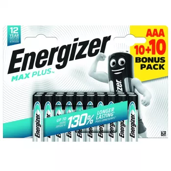 Energizer Max Plus Micro (AAA) - Aku Alkali-Mangaan 1,5 V 20 tk (E304145700)