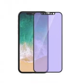 Karastatud klaasist ekraanikaitse Devia iPhone XS/X 5,8-tolline anti-sinikiirte täisekraan must