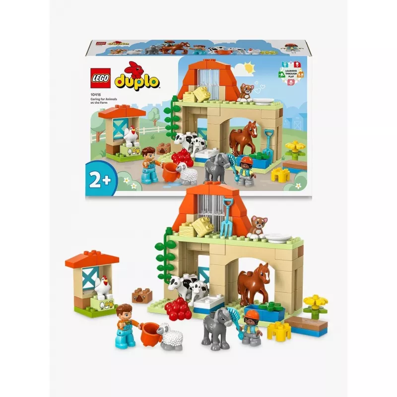 Ehitusmänguasi LEGO DUPLO Farm Animal Care komplekt 10416 — 74 tükki, 2 minifiguuri, vanus 2+