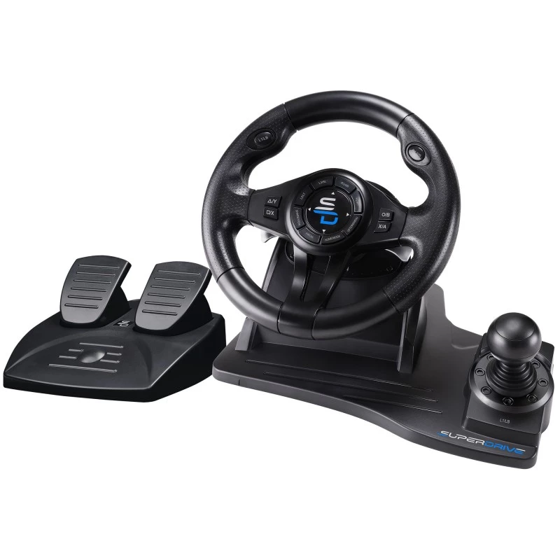 Subsonic SA5596-NG mängukontroller must USB rool pedaalid 270°