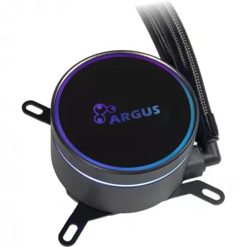 Universaalne vedelikjahuti INTER-TECH LC-360 RGB — 12 cm ventilaator, hüdrauliline laager, must