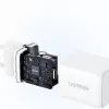 UGREEN Nexode N seeria X513 30W GaN USB-C ühe pordiga kiirlaadija, 100–240 V, valge