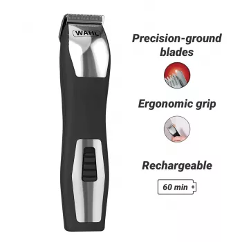 Trimmer Wahl GroomsMan Pro aku must roostevaba teras 0,7 mm 3 cm