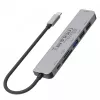 USB-C Hub Unitek 7in1 Alumiinium PD 100W 5 Gbps — multipordiadapter Power Delivery funktsiooniga