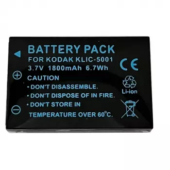 Laetav aku ekstra digitaalne KLIC-5001 3.7V 1000mAh kaasaskantavatele seadmetele