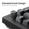 Mehaaniline klaviatuur Keychron V1 Ultra 8K — 75% vormitegur, QWERTY, Bluetooth, RGB, Must