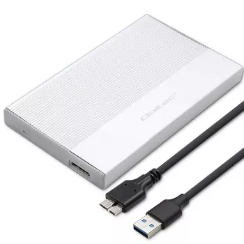 Korpus 2,5-tollisele SATA SSD/HDD-le QOLTEC 52278 USB 3.0, toetab kuni 2 TB