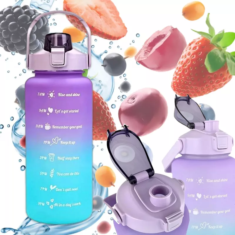 Extralink Motivational Bottle, veepudel, 2000 ml, lilla-sinine, BUT-992