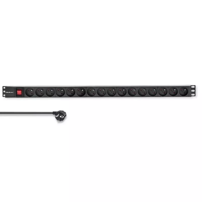 Toitejaotusliist RACK 16A PDU, 16xFRENCH, vertikaalne