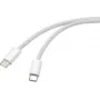Renkforce USB-kaabel USB-C® pistik, USB-C® pistik 1,00 m valge keerdpaaridega RF-6056882 (RF-6056882)