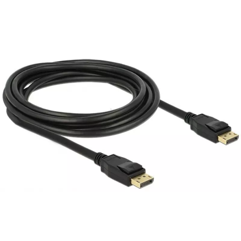 Delock - DisplayPorti kaabel - DisplayPort (M) DisplayPorti (M) - 3 m - riiviga - must