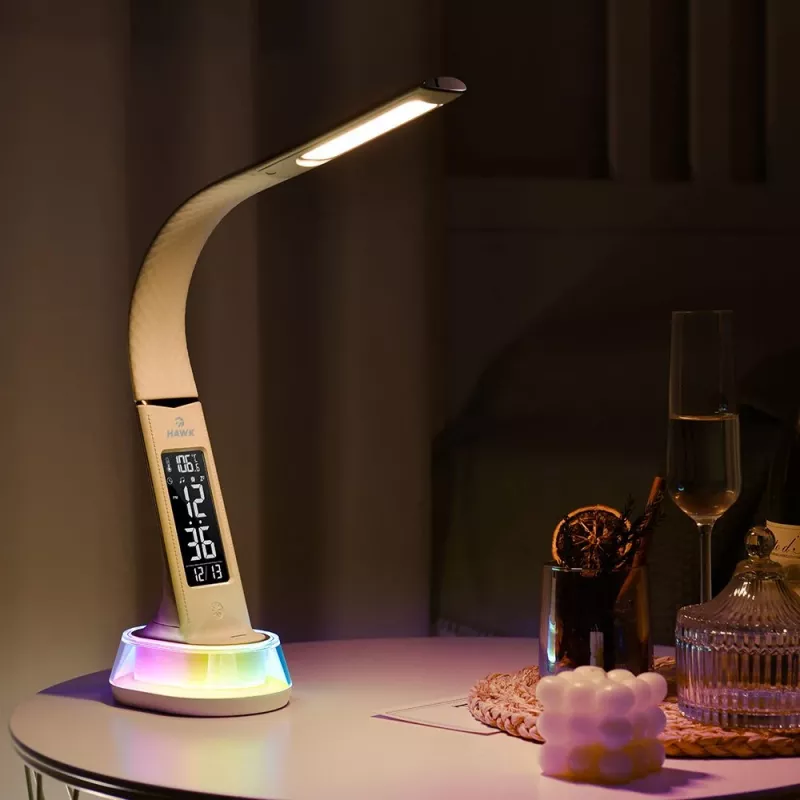Lauavalgusti Hawk HW-LAMP05 valge LED reguleeritav — kompaktne LED-töövalgusti reguleeritava haruga