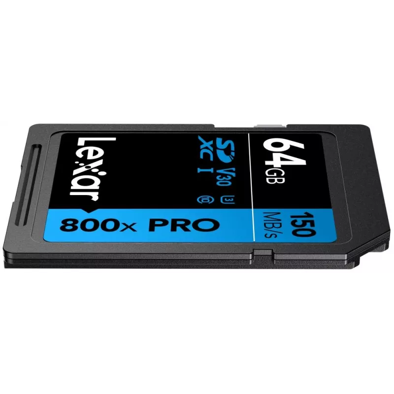 SDXC-välkmälu Lexar 64 GB UHS-I 800xPRO — Klass 10, U3, V30, 150 MB/s