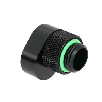 Barrow G1/4-tolline pikendus nihega MF 14 – nurga all olev liitmik vedelikjahutusele, must, mudel TX360PZ b