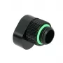 Barrow G1/4-tolline pikendus nihega MF 14 – nurga all olev liitmik vedelikjahutusele, must, mudel TX360PZ b