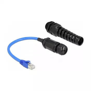Võrgukaabel DeLOCK 66809 Must Sinine 0,25m Cat6 SF/UTP