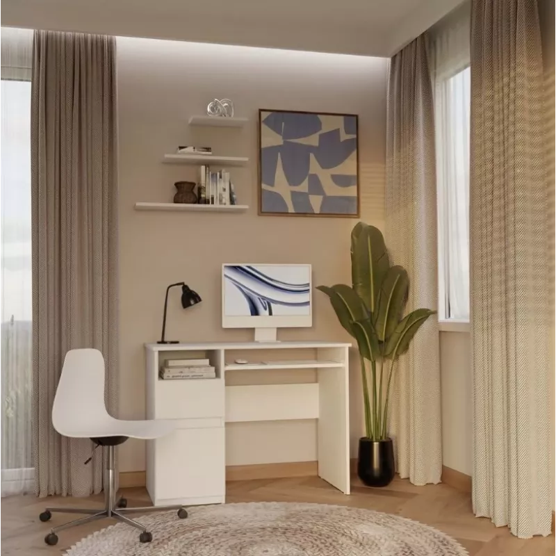 PORTO Left Desk, Valge