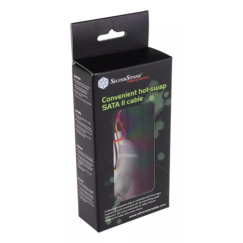 SATA-kaabel Silverstone CP05 0,5 m must