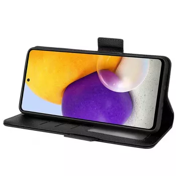 Samsung Galaxy A52 5G nutitelefoni raamatkaas (kaitseümbrisega), must (SGBA52)