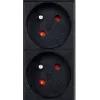 Toitejaotusseade GEMBIRD EG-PDU-9F2F — 9 prantsuse (tüüp E) pistikupesa, 1U riiul, 16A, 2 m kaabel