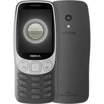 Nokia 3210 4G (2024) (TA-1618) | Grunge Must | 2.4 tolline | TFT | 128 MB | 64 MB | Dual SIM | Bluetooth | 5 | Peakaamera eraldusvõime 2 MP