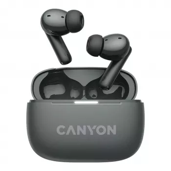 Canyon CNS-TWS10BK Kõrvaklapid ja peakomplekt True Wireless Stereo (TWS) kõrvasisesed kõned/muusika/sport/igapäevane kasutamine USB Type-C Bluetooth must (CNS-TWS10BK)