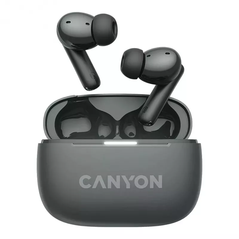 Canyon CNS-TWS10BK Kõrvaklapid ja peakomplekt True Wireless Stereo (TWS) kõrvasisesed kõned/muusika/sport/igapäevane kasutamine USB Type-C Bluetooth must (CNS-TWS10BK)
