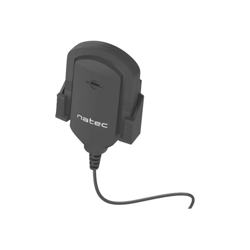 Klambriga mikrofon NATEC NMI-1352, juhtmega 3,5 mm, tundlikkus -58 dB, 50–16000 Hz, 1,8 m kaabel, 20 g