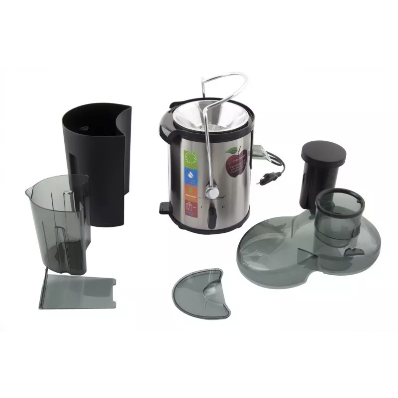 Mahlapress ESPERANZA EKJ002 — 500 W, 0,45 L mahlanõu, 1,5 L viljalihamahuti, roostevaba teras/must