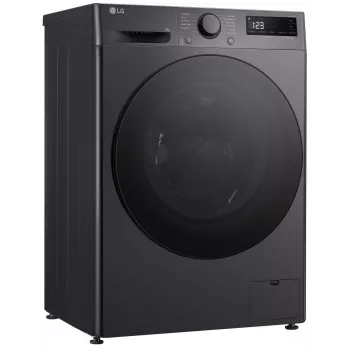 Pesumasin LG F2WR508S2M — eestlaetav, 8 kg, 1200 p/min, A-klassi tõhusus, 60×48 cm, LED-ekraan, kesköö must