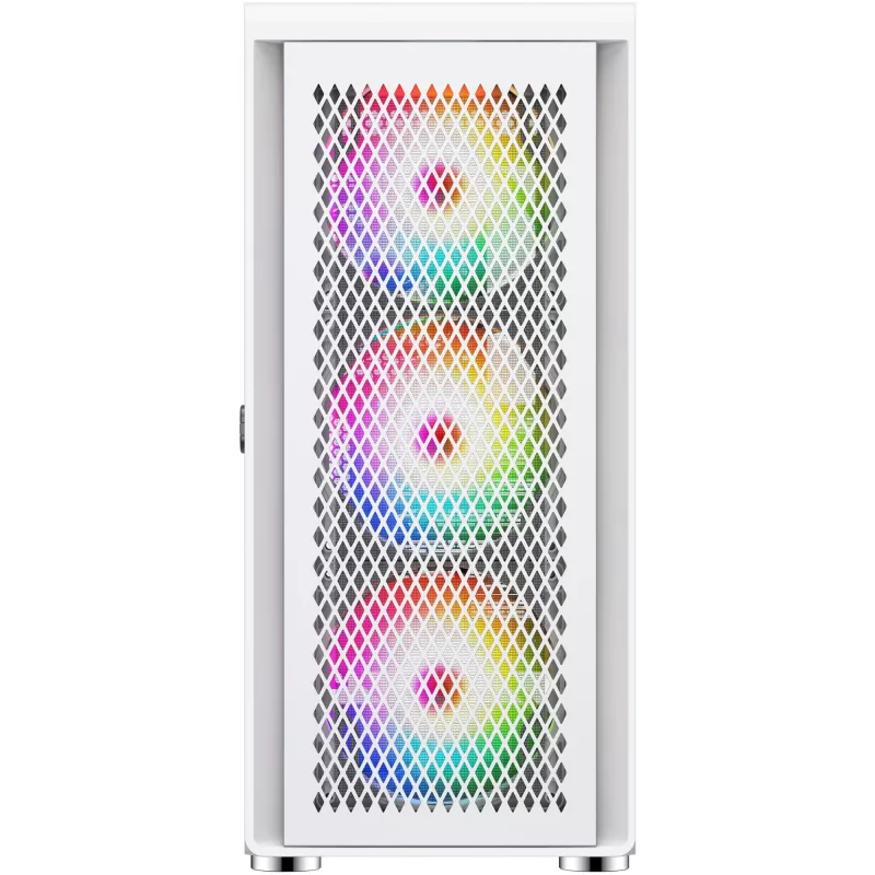 PC korpus Silentware Air 100 Valge — kesk-torn, ATX-ühilduv, valge viimistlus