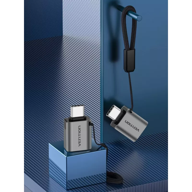 Vention USB-C isane USB 3.0 emasele OTG-adapter hall alumiiniumsulamist tüüp
