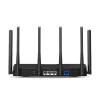 Lauaruuter MERCUSYS MR47BE — kolmeribalane Wi‑Fi 7 (2,4/5/6 GHz), 9300 Mbps, 3× RJ‑45, 2,5GbE, 6 välist antenni