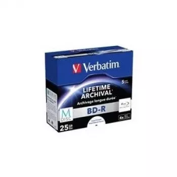 Verbatim M-Disc 5x BD-R 25GB 4x tindiprindiga pind ehtekarp