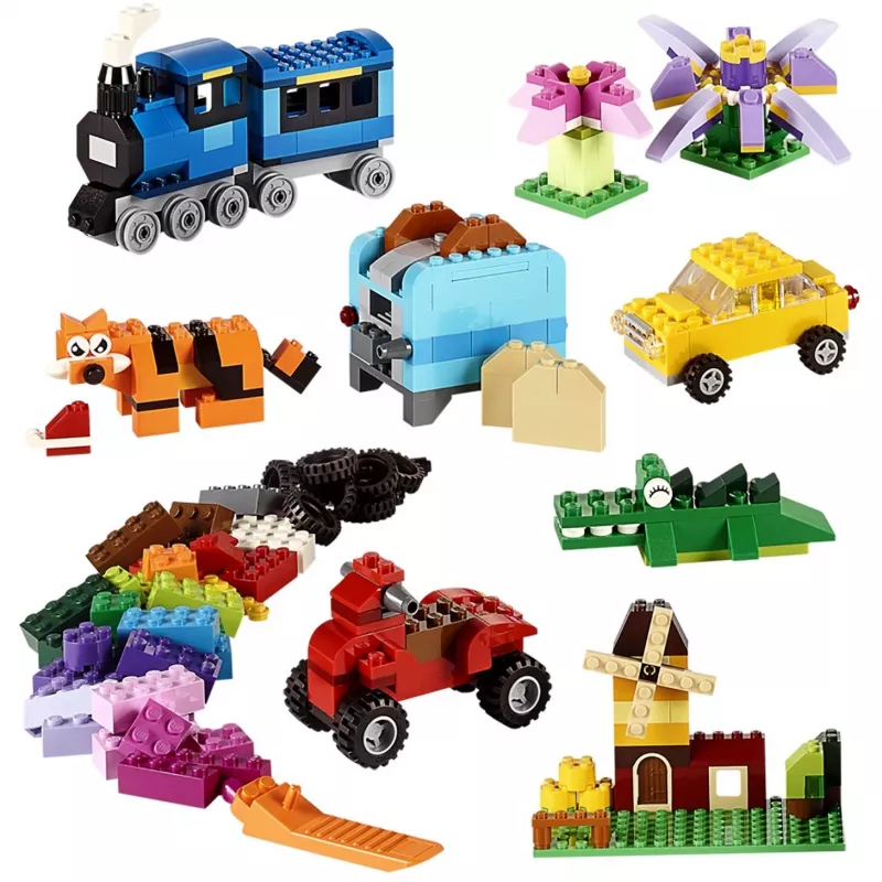 LEGO 10696 Classic Medium Creative Brick Box – Lihtne mänguasjade hoiustamine, värvilised klotsid, ehituskomplekt lastele, poistele ja tüdrukutele alates 4. eluaastast