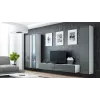 Cama Vitriinkapp VIGO '180' 180/40/30 valge/hall läikiv