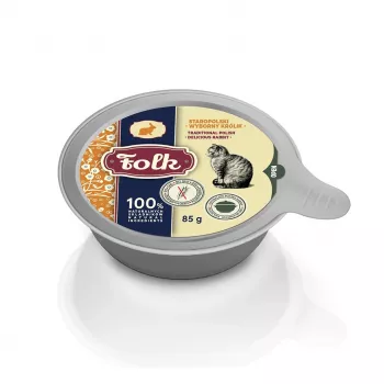 FOLK Traditsiooniline Poola maitsev küülik - märg kassitoit - 85 g