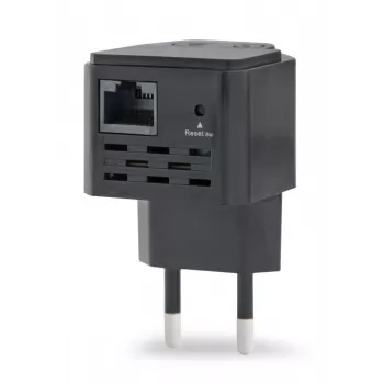 Võrgurepiiter GEMBIRD WNP-RP300-03-BK, 300 Mbps, 2,4 GHz, 802.11g, 1x RJ-45, sisemine 3 dBi antenn, AC 100–240V