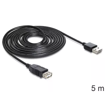 USB-kaabel DeLOCK EASY-USB 2.0-A 5m Must