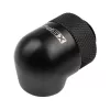 Adapter 90° G1/4 tolli isane G1/4 tolli emane pööratav, XSPC, must, pakis 4 tk