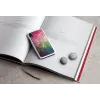 Nutitelefoni ümbris iKins iPhone XR jaoks – vee-lille disain, valge